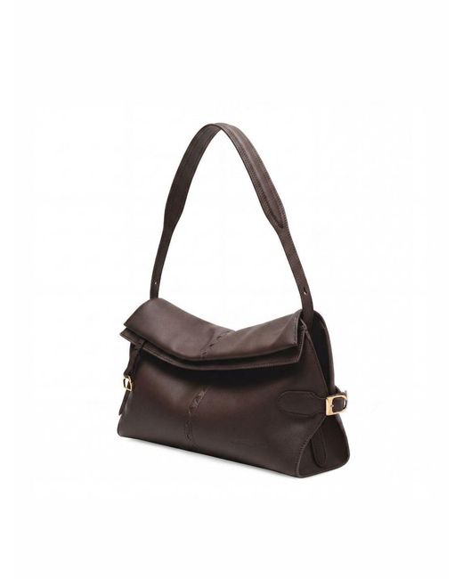 Orange Cube Black Fantina Folded Hobo Bag
