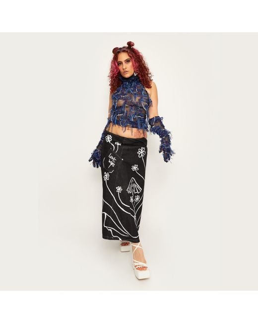 Sarah Regensburger Blue Goddess Summer Top Denim