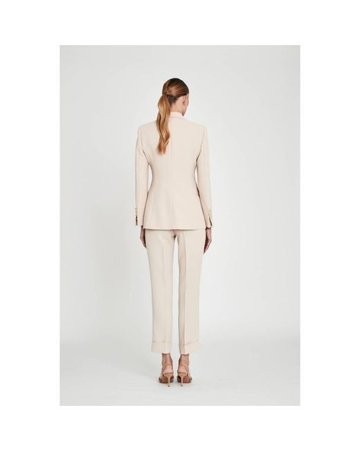 The Extreme Collection Natural Neutrals Atelier Blazer With Single Button