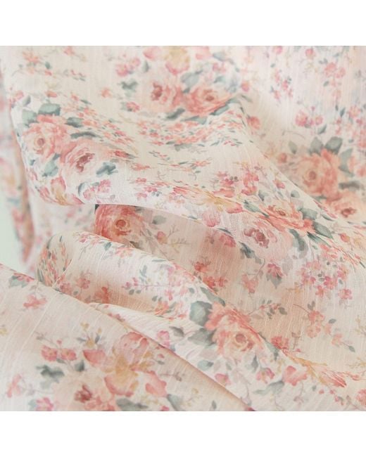 Luna Luz Orange Etoile Floral Slip & Robe Ensemble
