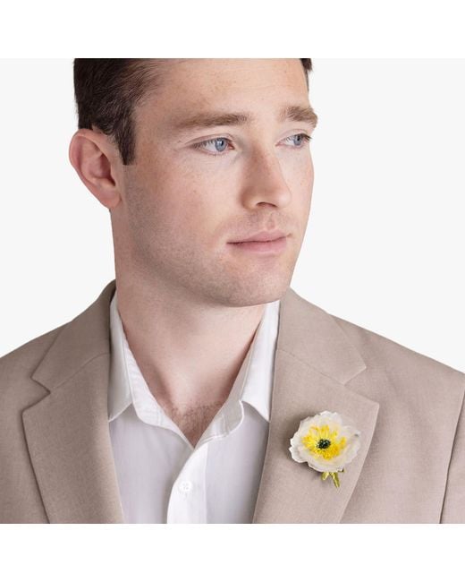 Helena Simon Metallic The Poppy Floral Brooch
