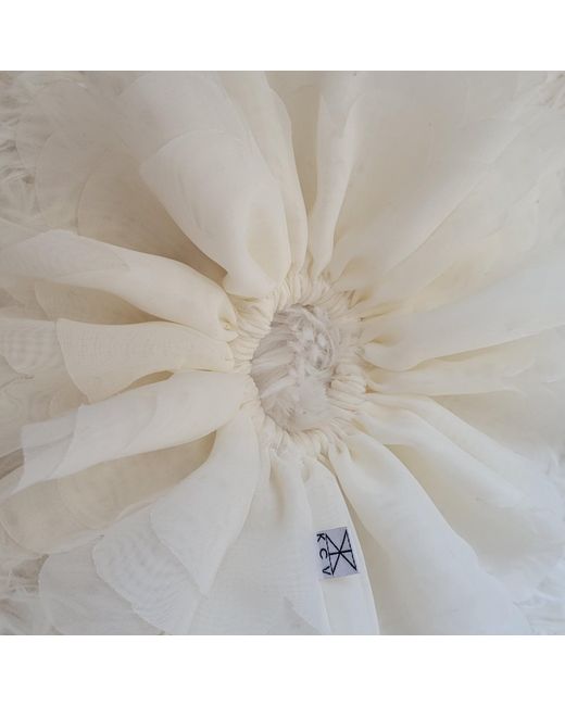 Kathy C Vang White Blossom Scrunchie