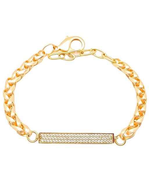 Loni Paul Jewelry Metallic Matte Pave Connector Bracelet