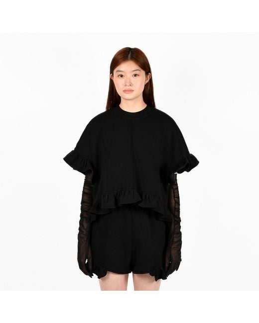 Ioana Ciolacu Black Peony Blouse
