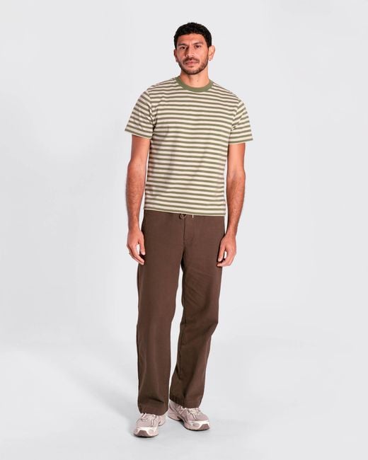 Far Afield Green Ringer Stripe T-Shirt for men