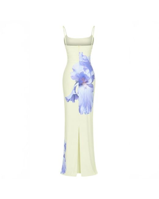 Herfetch Blue Maxi Lilac Dress- Multicolour