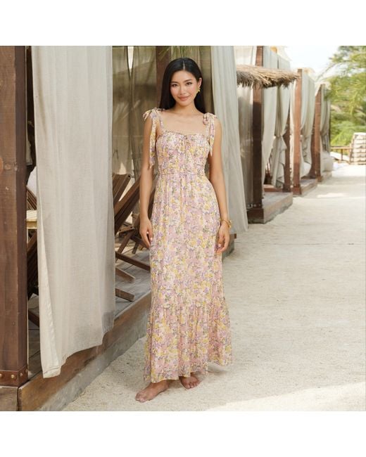 Yumi Kim Natural Neva Blush Maxi Dress