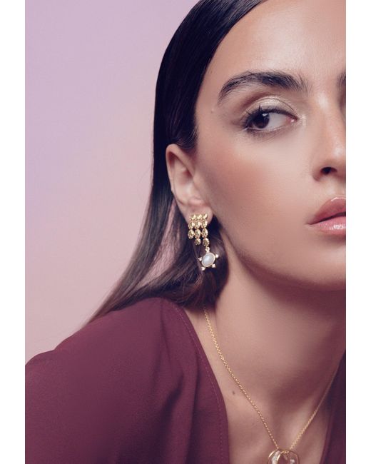 Lavani Jewels White Solaria Ear Jacket