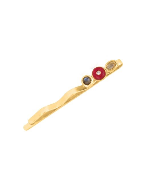 Lavani Jewels Metallic Galatea Hairpin With Stones