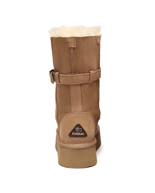 EverAu Australia Natural Brush Platform Boots