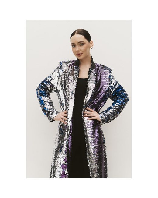 Roqaia Fashion House Blue Midnight Jacket