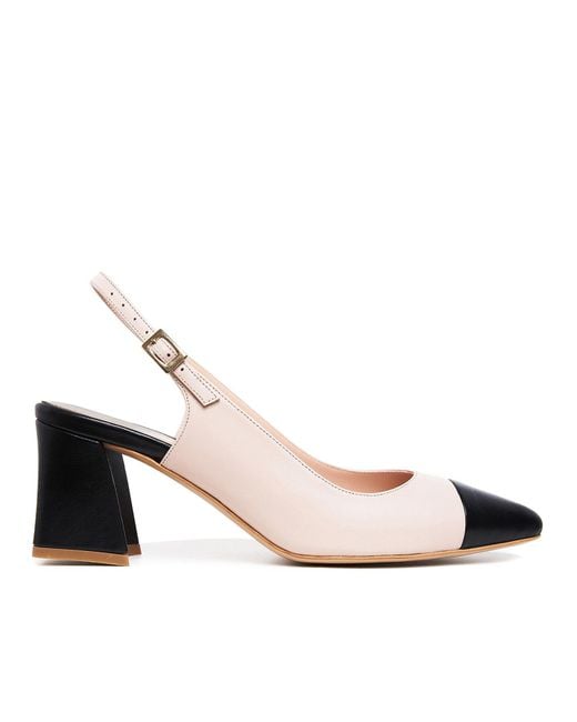 Ginissima Pink Neutrals Nude Shana Pointy Toe Slingbacks