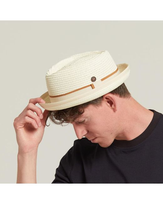 Dasmarca Hats Metallic Dasmarca Durban Summer Diamond Crown Light Weight Breathable Porkpie Hat for men