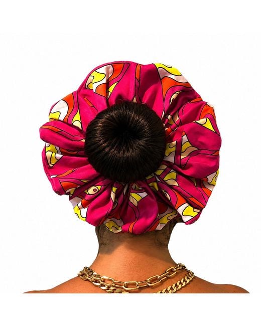 Julia Clancey Red Supersized Raspberry Organic Martini Scrunchy
