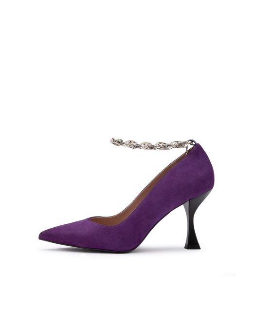 Ilvi Purple Halltor Suede Leather Pump