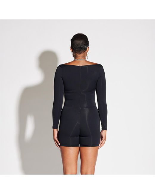 Circular Path Black Juliet Romper