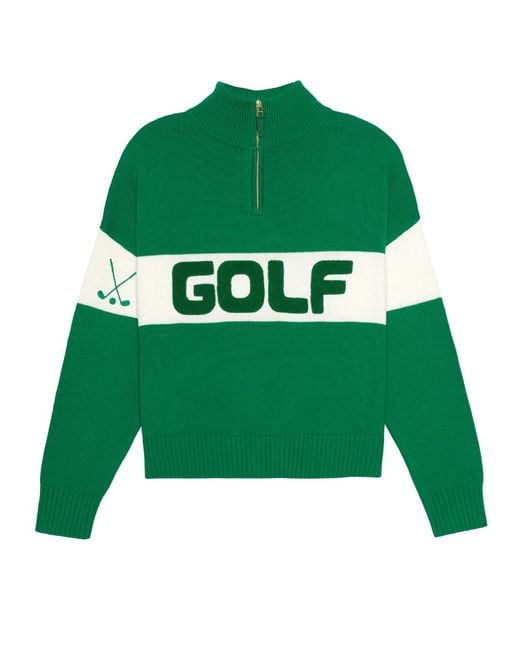 Ellsworth & Ivey Green Madison Quarter Zip Sweater