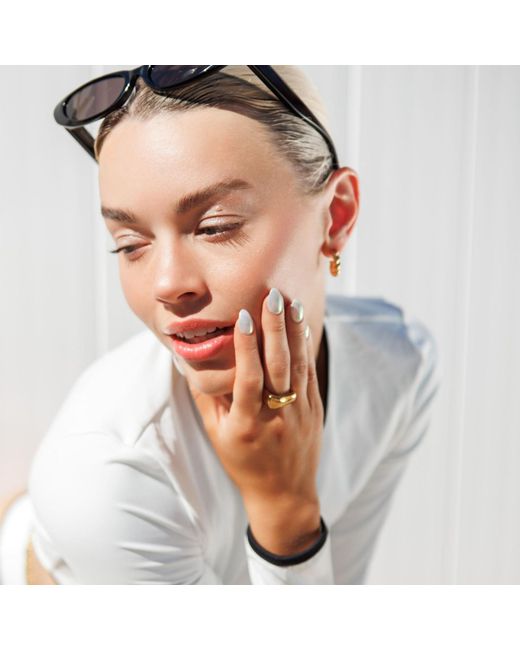 VIEA Metallic Kyma Irregular Square Ring