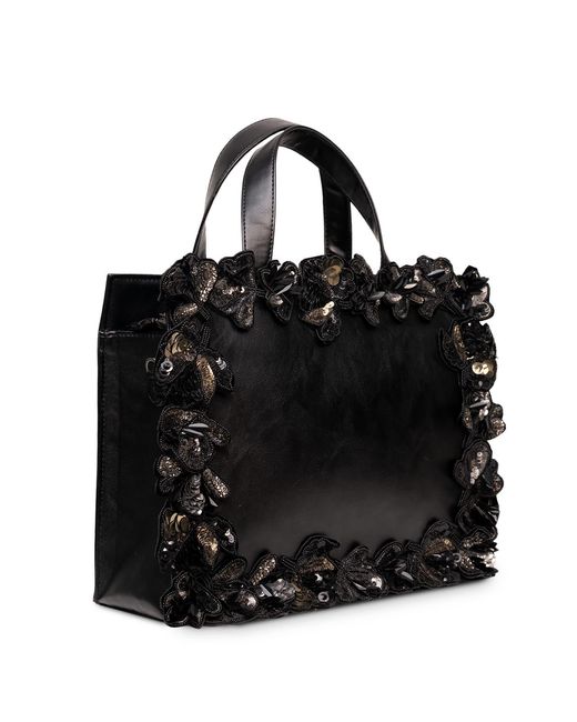 Simitri Black Midnight Bloom Tote