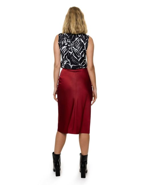 Carloslines Red Bias Skirt