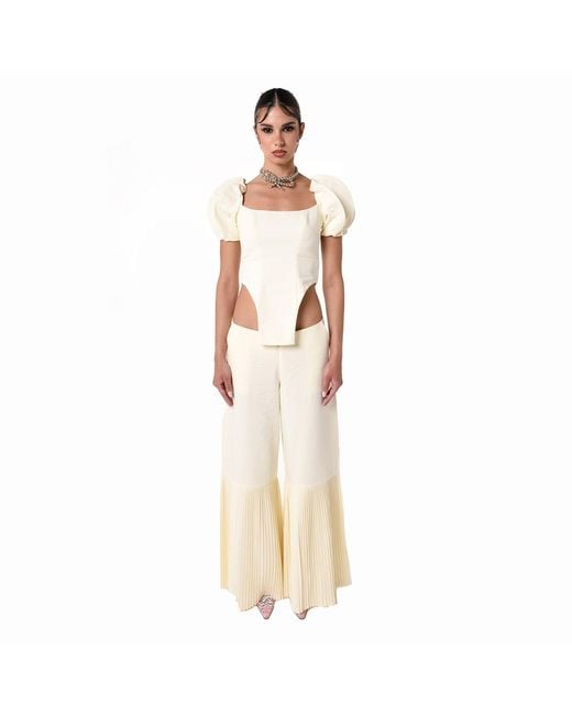 28Natelier Natural Pleated Pants