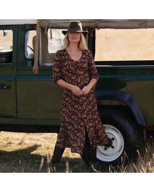 At Last Brown Belgravia Midi Dress Chocolate