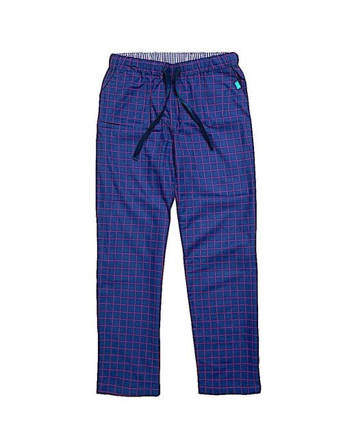 Lounge Blue Loungewear Trousers-Pants Regular Length Atlantic Puffin for men