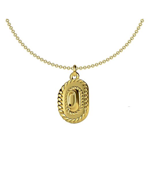 Shaded the Label Metallic Rodeo Cowboy Hat Pendant Necklace