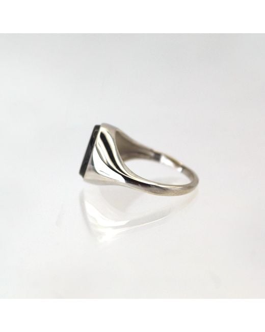 VicStoneNYC Fine Jewelry Black Onyx Signet Ring for men