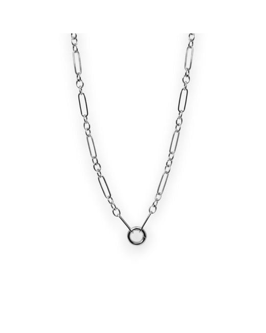 Alexie of Athens Metallic Tria Mixed Link Paperclip Charm Chain