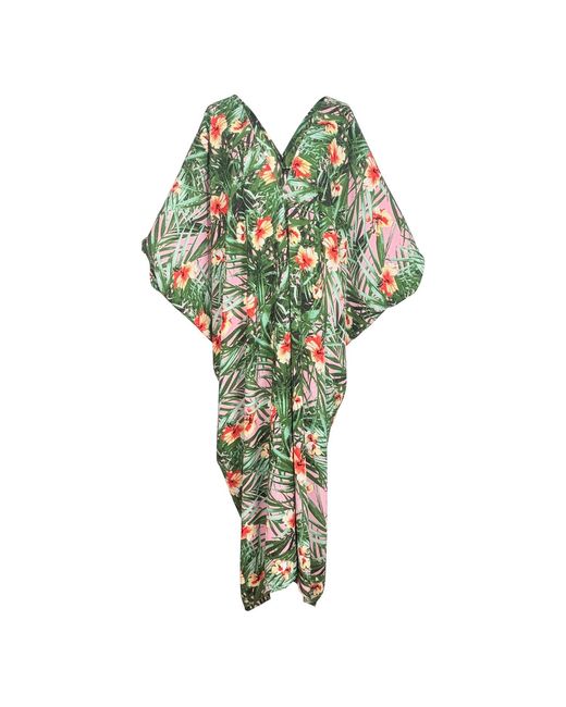 Jennafer Grace Green Hilo Garden Caftan