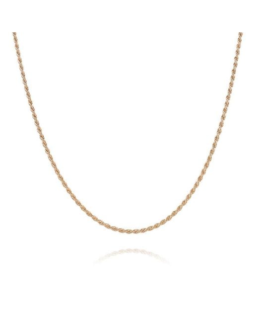 Spero London Metallic Sterling Rope Chain Necklace