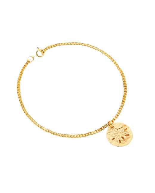 Posh Totty Designs Metallic Plated Sand Dollar Charm Bracelet