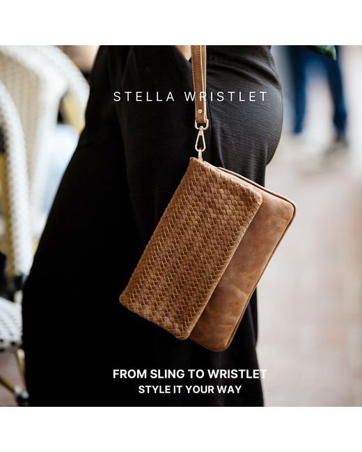 Hides Leather Co. Brown Luxury Leather Organizer – Clutch & Crossbody Tech Wallet