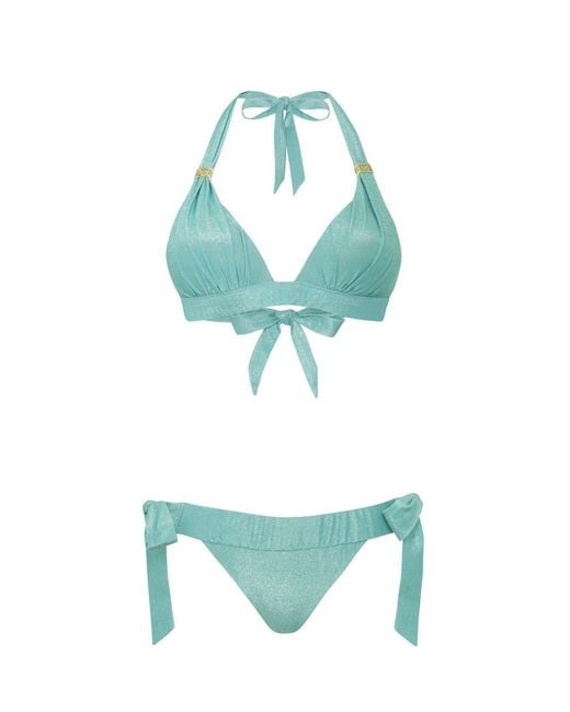 Leyla Maya Ltd Green Annie & Ginny Bikini Set