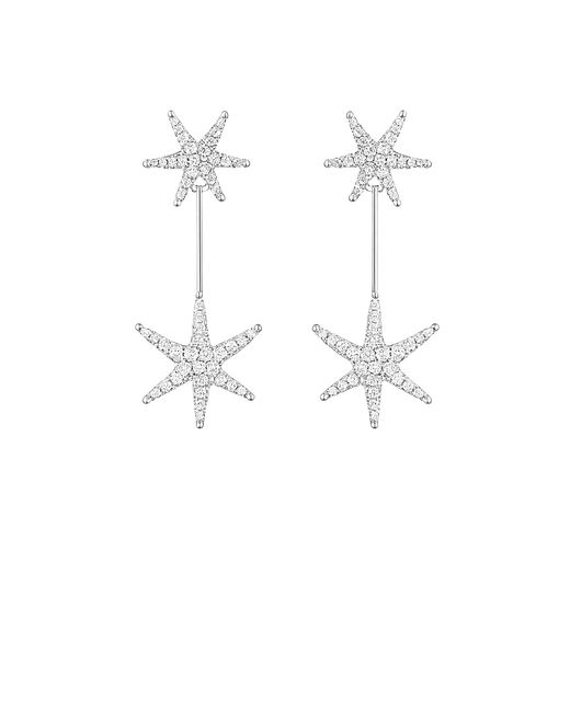 Maison De Gala White Starlight Drop Earrings