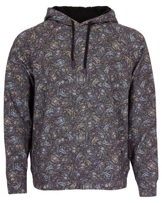 Lords of Harlech Gray Hank Madrid Paisley Hoodie for men