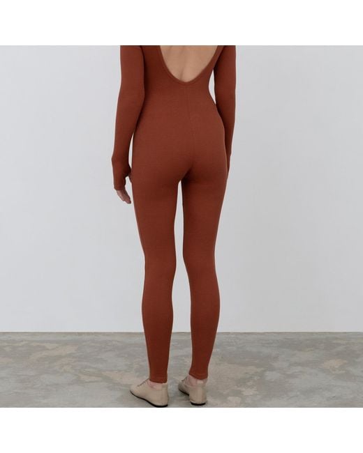 The Koozy Red Maternity Palma Long Sleeve One-Piece