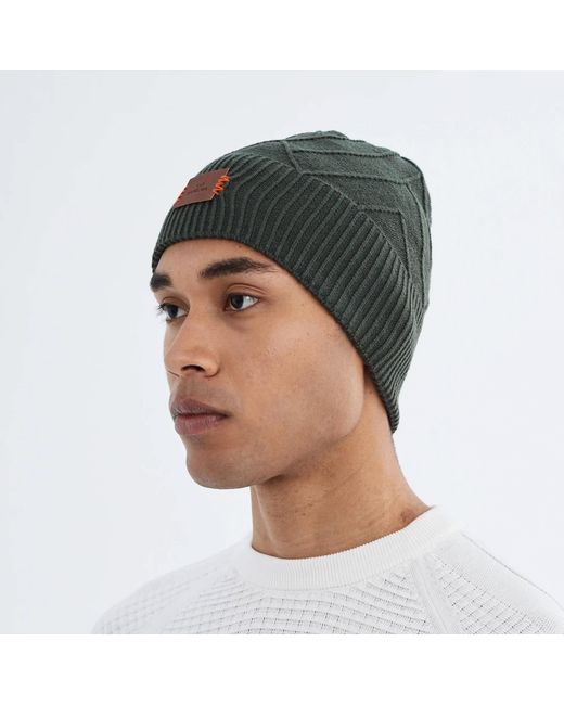 Norbron Black Bonham Moss Beanie for men