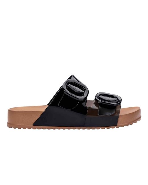 Melissa Black Cozy Slide