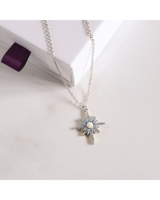 Luna Charles Metallic North Star Pendant Necklace