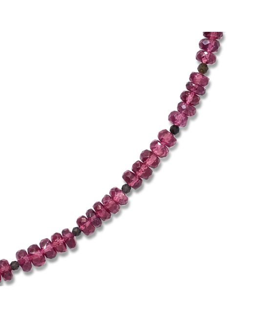 Bombyx House Metallic Birthstone January Garnet Necklace