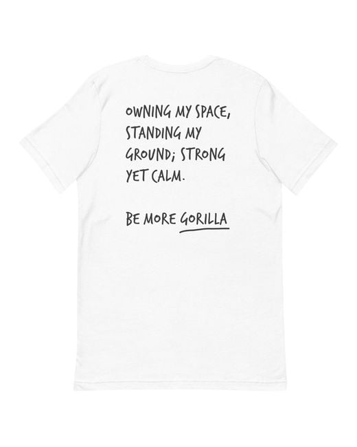 Anchor and Crew White Think Ocean Gorilla Aspirations Cotton Embroidered T-Shirt for men
