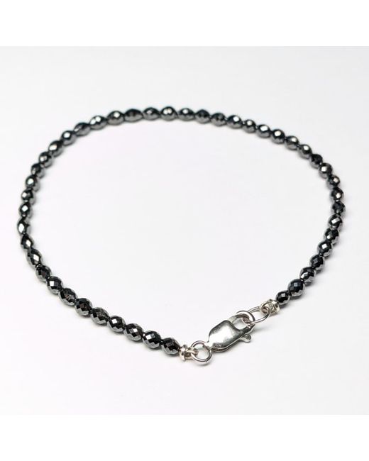 Rahul's Jewels Black 7 Genuine Diamond Oval Strand Bracelet