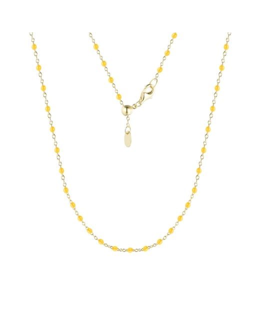 KAMARIA Metallic Enamel Beaded Chain Necklace