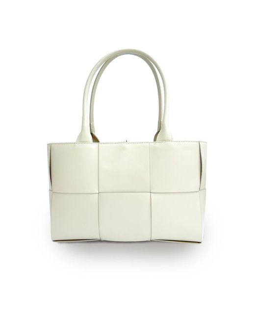 Apatchy London Metallic Neutrals The Tori Stone Leather Tote
