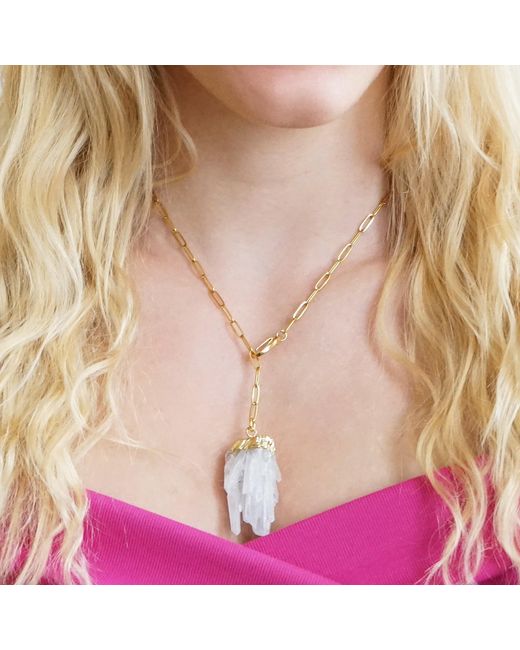 Smilla Brav Metallic Quartz Necklace Ocean
