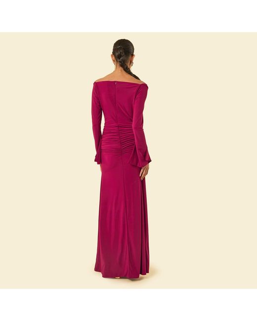 Celestine & Mae Purple Maldau Maxi Dress