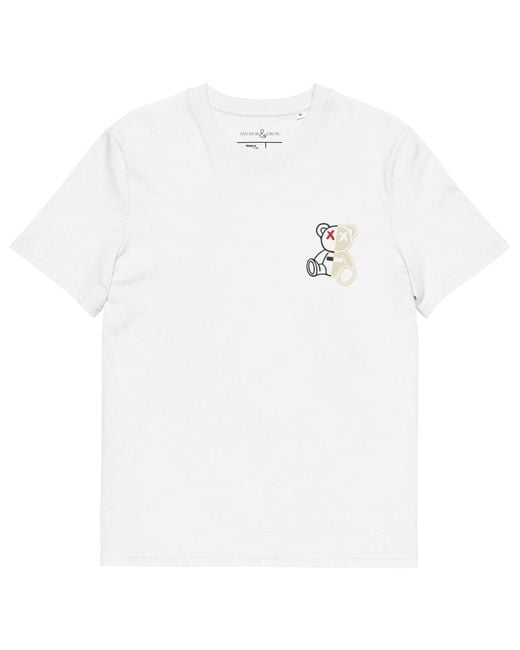 Anchor and Crew White Four Busy Doing Nothing Editions Organic Cotton T-Shirt