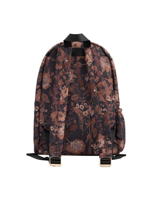 Fable England Brown Deco Blooms Large Backpack